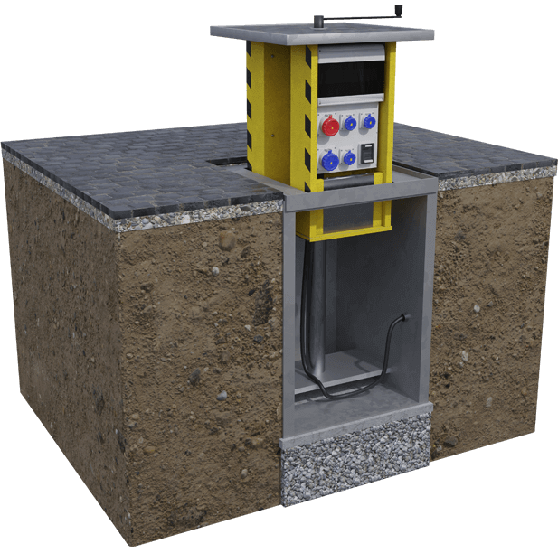 OUTDOOR POWER SOCKETS AT COVENT GARDEN, LONDON